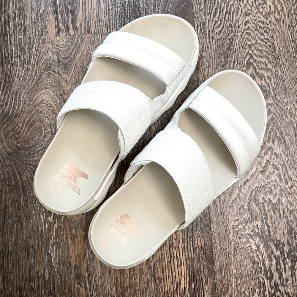 Sorel Viibe Sandals White size 9
